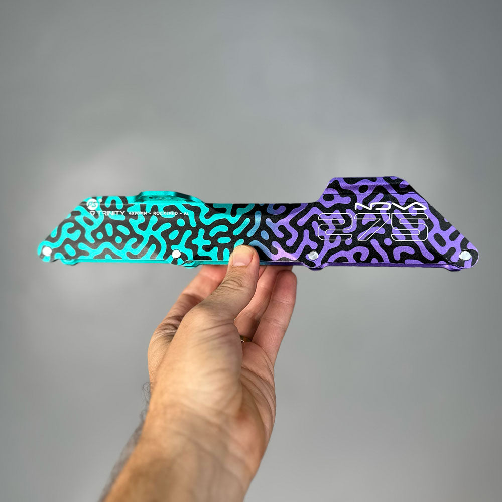 Base Powerslide Nova Trinity Multicolor - 4 x 90mm (275mm)