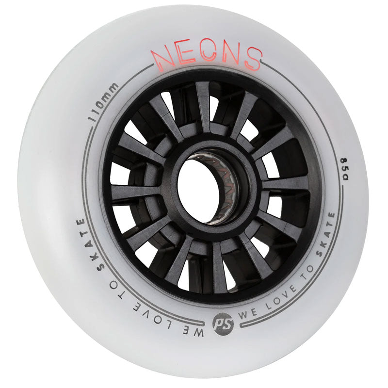 Roda Powerslide Neon Vermelha 110mm 85A (3 rodas)