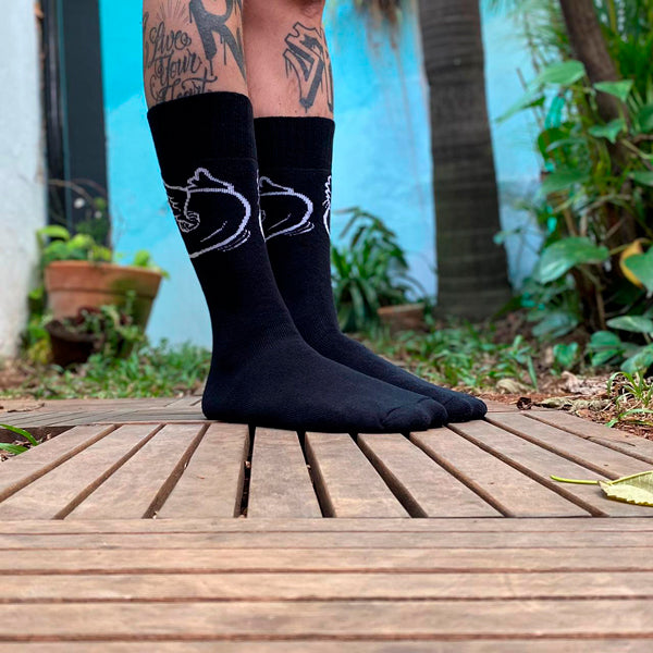 Meia Rolling Black (par)