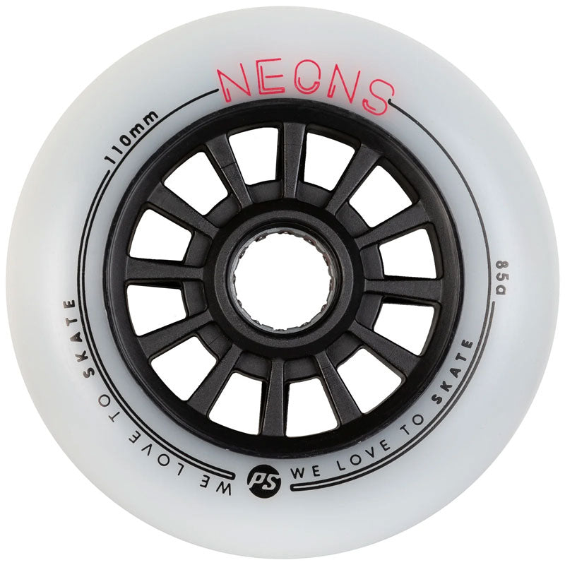 Roda Powerslide Neon Vermelha 110mm 85A (3 rodas)