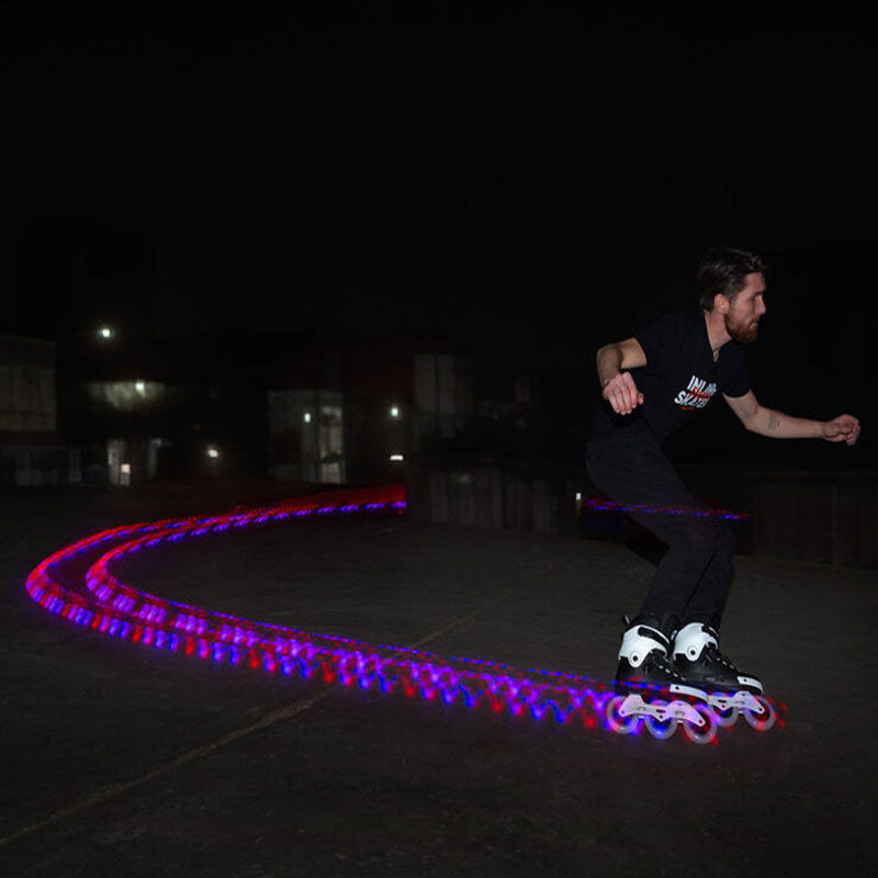 Roda Powerslide Neon Vermelha 100mm 85A (3 rodas)