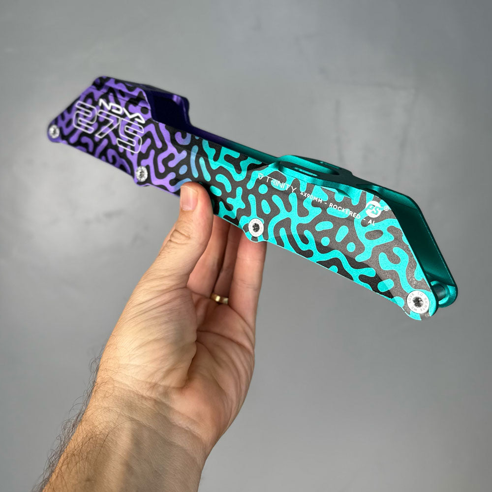 Base Powerslide Nova Trinity Multicolor - 4 x 90mm (275mm)