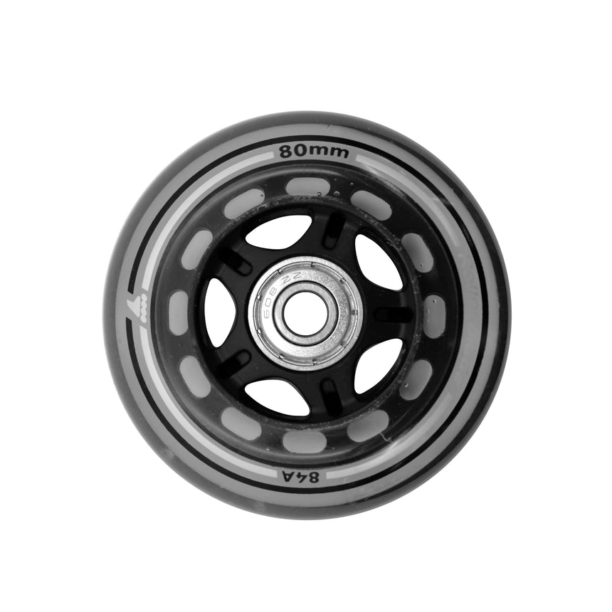 Roda Rollerblade 80mm 82A + Rolamentos (8 rodas)