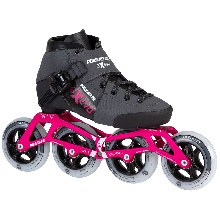 Patins Powerslide X Evo Race Kids Pink (32 ao 35)