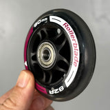 Roda Rollerblade 80mm 82A + Rolamentos (8 rodas) - Semi Nova
