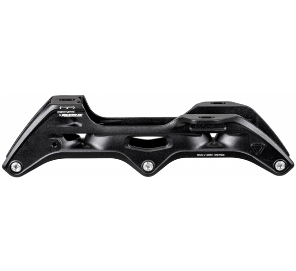 Base Powerslide Elite Trinity Black - 3 x 125mm (255mm)