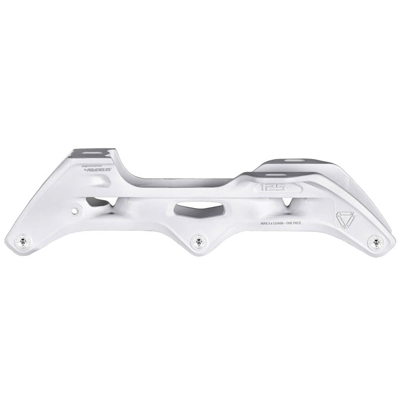 Base Powerslide Elite Trinity White - 3 x 125mm (255mm) AL