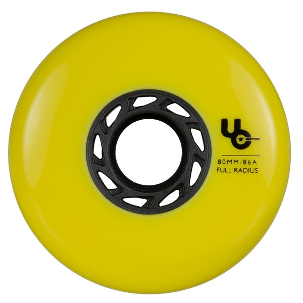 Roda Undercover 80mm 86A - Team Yellow (4 rodas)