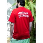 Camiseta Mantenha Distância Vermelha (P ao GG)